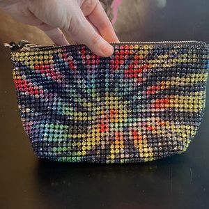 Alexander Wang Black & Multicolor Crystal Heiress Pouch
